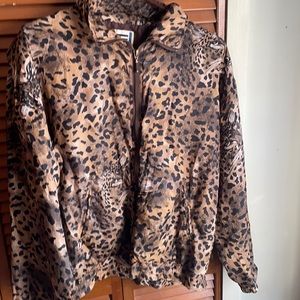 leopard print vintage jacket